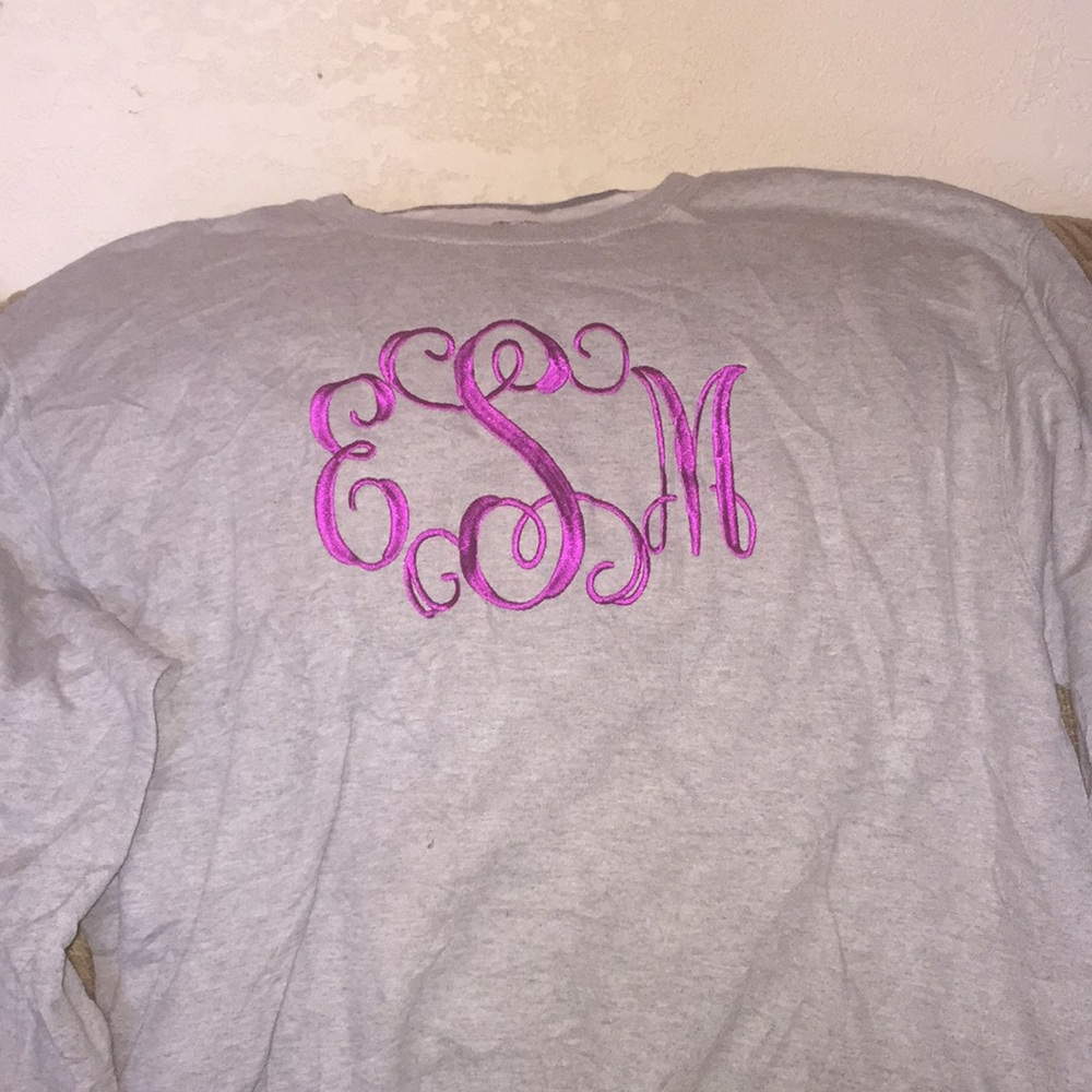 Monogram pullover